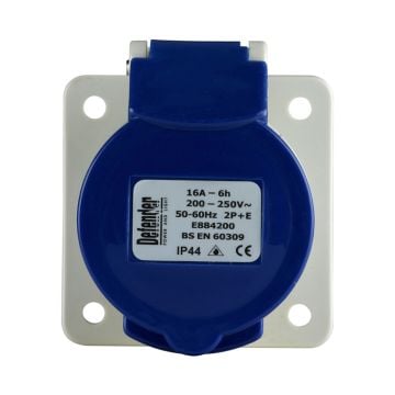 Defender E884200 16A IP44 Panel Socket 240v