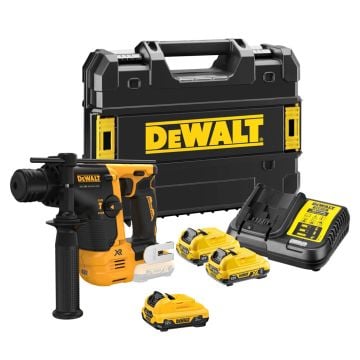 DeWalt DCH072L2 12v XR Brushless SDS+ Plus Hammer Drill Inc 3x 3.0Ah Batts In Carry Case