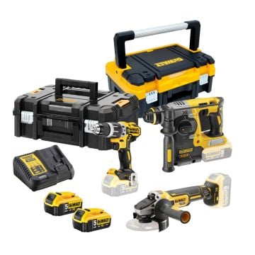 DeWalt DCK306P2T-GB Brushless 18v XR 3-Piece Kit Inc 2x 5.0Ah Batts
