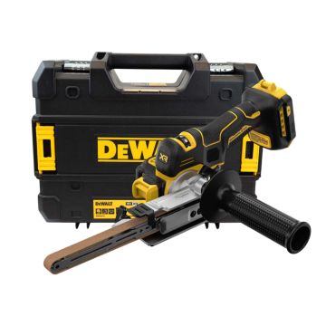 DeWalt DCM200NT-XJ 18v XR Brushless 13mm Belt File Sander Body Only In TSTAK Carry Case