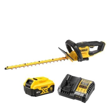 DeWalt DCMHT564P1-GB 18v XR 55cm Cordless Hedge Trimmer Inc 1x 5.0Ah Battery