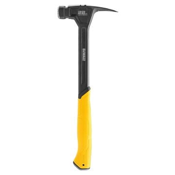 DeWalt DHT051005 Milled Face Rip Claw Hammer 22oz