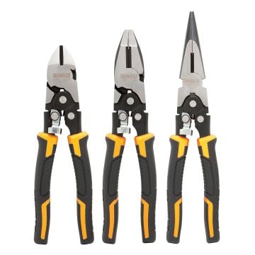 DeWalt DHT070485 Compound Action Pliers Set x3 Pcs