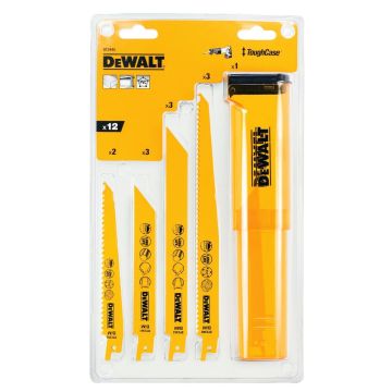 DeWalt DT2445-QZ Bi-Metal Reciprocating Saw Blades Set 12 Pcs
