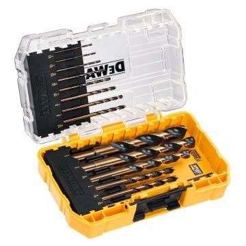 DeWalt DT70727-QZ TOUGHCASE Black & Gold HSS Metal Drilling Set x14 Pcs