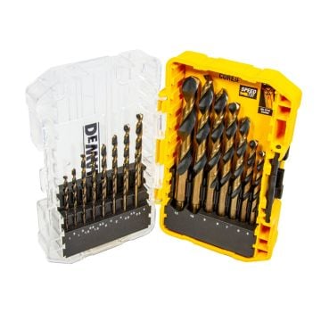 DeWalt DT70729-QZ Black & Gold Metal TOUGHCASE Drilling Set x23 Pcs