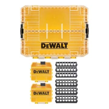DeWalt DT70803-QZ Medium TOUGHCASE Organiser Inc 2x Small Bulk Storage Cases (Empty)