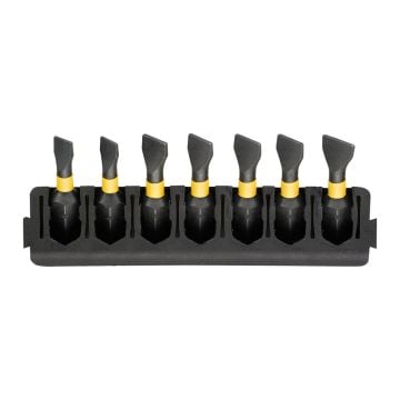 DeWalt DT70814-QZ FLEXTORQ TOUGHCASE 25mm Slotted Mix Bar Set x7 Pcs