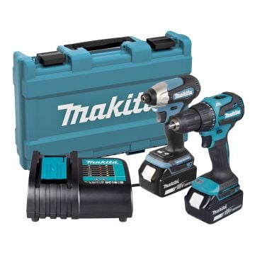 Makita DLX2539ST 18v LXT Brushless Combo Kit Inc 2x 5.0Ah Batteries