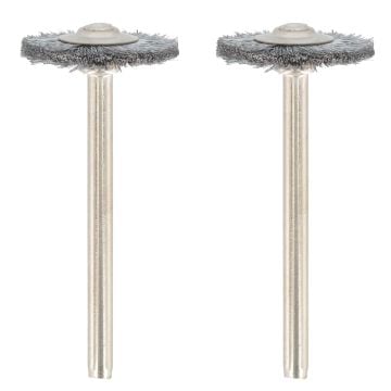 Dremel 428 Carbon Steel Wheel Wire Brush 19mm x2 Pcs 26150428JA