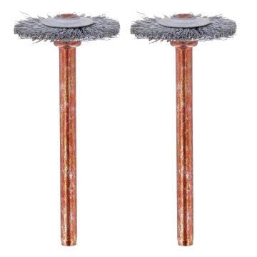 Dremel 530 Stainless Steel Wheel Brush 19mm x2 Pcs 26150530JA