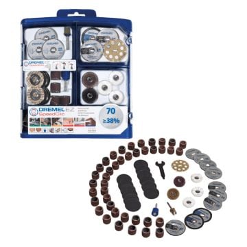 Dremel SC725 EZ SpeedClic Multipurpose Accessory Set x70 Pcs 2615E725JA