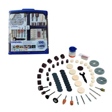 Dremel 723 Multipurpose Accessory Set x100 Pcs Inc EZ SpeedClic Accessories 2615S723JA