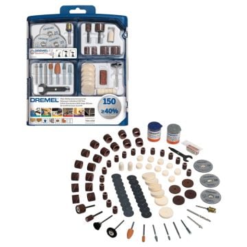 Dremel 724 Accessory Set x150 Pcs Inc EZ SpeedClic Accessories 2615S724JA