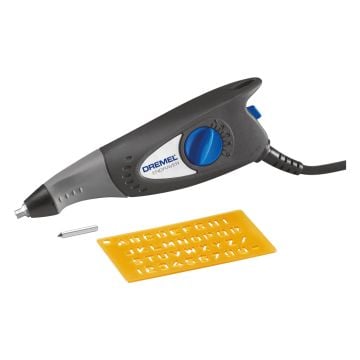 Dremel 290-1 Compact Corded Engraving Pen 240v Inc 1x Carbide Tip + 1x Template