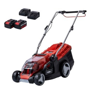Einhell GE-CM 36/36 Li Twin 18v Power X-Change Brushless Lawnmower 36cm Inc 2x 4.0Ah Batts & 2x Charger