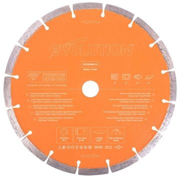 Evolution PD230SEG-CS Premium Diamond Cutting Blade 230mm x 22.2mm x 16T