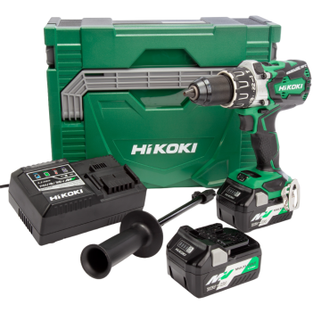 HiKOKI DV18DBXLJRZ 18v MULTI VOLT Brushless Combi Drill Inc 2x 2.5Ah/5.0Ah