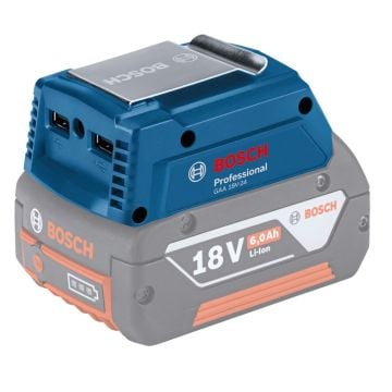 Bosch Professional GAA 18V-24 14.4v / 18v USB Charging Port Li-ion Battery Adaptor