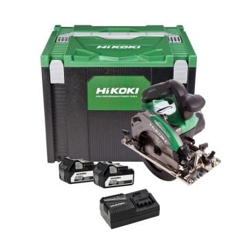 HiKOKI C18DBAL/JP 18v Cordless Brushless Circular Deep Cut Circular Saw Inc 2x 5.0Ah Batts
