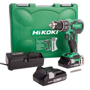HiKOKI DV18DBFL2JMZ 18v Brushless Cordless Combi Drill Inc 2x 3.0Ah Batts