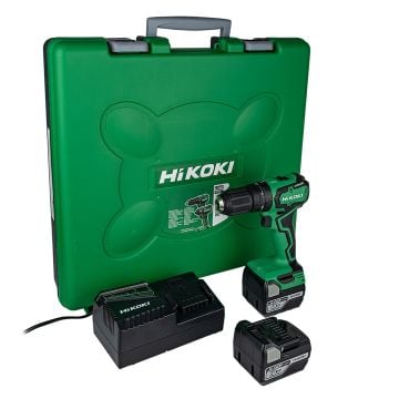 HiKOKI DV18DDX2 18v Cordless Brushless Combi Drill Inc 2x 5.0Ah Batteries