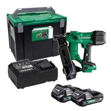 HiKOKI NV1845DAJXZ 18v Brushless Coil Roofing Nailer Inc 2x 2.0Ah Batteries