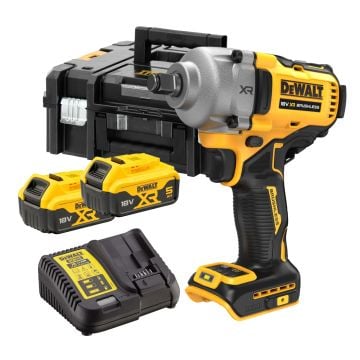 DeWalt DCF891P2T 18v XR Brushless Hog Ring Anvil 1/2" Impact Wrench Inc 2x 5.0Ah Batts