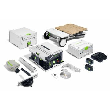 Festool 577380 CSC SYS 50 EBI 36v (Twin 18v) Brushless Table Saw Inc 2x 5.0Ah Batts