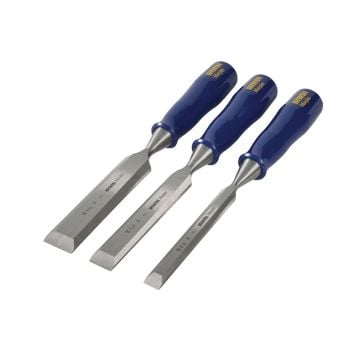 IRWIN Marples TMM444 Blue-Chip Bevel Edge Chisels Set x3 Pcs