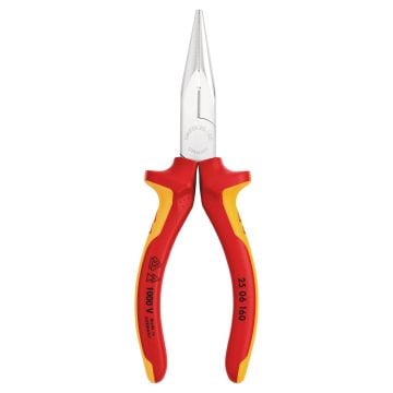 KNIPEX 25 06 160 Snipe Nose Side Cutting Pliers (Radio Pliers) insulated with multi-component grips