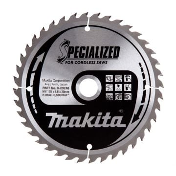 Makita B-09248 165mm x 20mm x 40T Circular Saw Blade Specialized