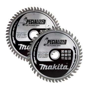 Makita B-49301 165mm x 20mm x 48T & 56T Specialized Circular Saw Blades Twin Pack