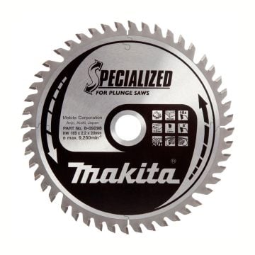 Makita B-09298 Specialized Circular Saw Blade for Plunge Saws 165x20x48T