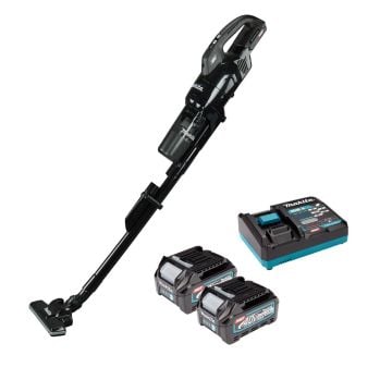 Makita CL003GD202 40v Max XGT Cordless Brushless Vacuum Cleaner Black Inc 2x 2.5Ah Batts