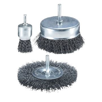 Makita D-66070 Drill Wire Brush Set x3 Pcs
