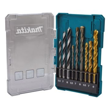 Makita D-71978 Mixed Drill Bit Set x9 Pcs