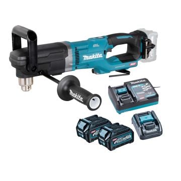 Makita DA001GD201 40v Max XGT 13mm Cordless Brushless Angle Drill Inc 2x 2.5Ah Batts