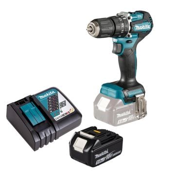 Makita DHP487RTX4 18v LXT Cordless Brushless Combi Drill Inc 1x 5.0Ah Battery 