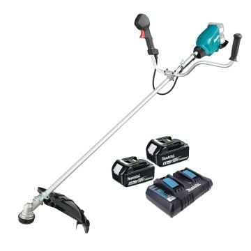 Makita DUR369APG2 Twin 18v LXT Brushless Cordless Brush Cutter Inc 2x 6.0Ah Batts
