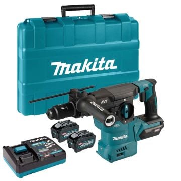 Makita HR009GT201 40v Max XGT 30mm SDS+ Plus Combination Hammer Drill Inc 2x 5.0Ah Batts