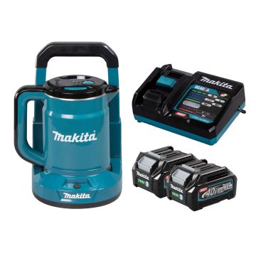 Makita KT001GD201 40v Max XGT Cordless Kettle Inc 2x 2.5Ah Batts