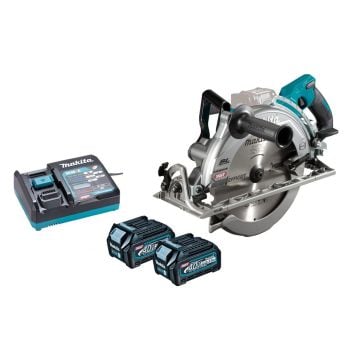 Makita RS002GD202 40v Max XGT AWS Brushless Circular Saw 260mm Inc 2x 2.5Ah Batts