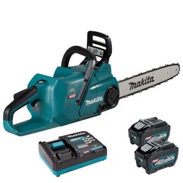 Makita UC016GZT201 40v Max XGT 400mm / 16" Cordless Brushless Rear Handle Chainsaw Inc. 2x 5.0Ah Batteries