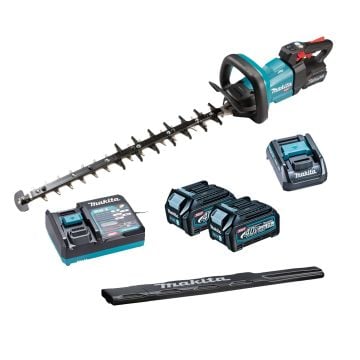 Makita UH006GD202 40v XGT 60cm Cordless Brushless Hedge Trimmer Inc 2x 2.5Ah Batts
