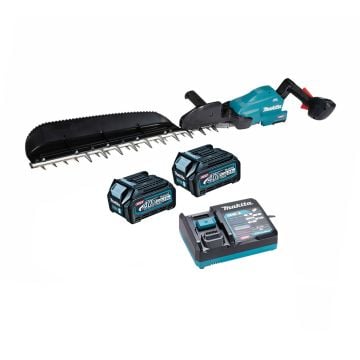 Makita UH013GD202 40v Max XGT 600mm Cordless Brushless Hedge Trimmer Inc 2x 2.5Ah Batts