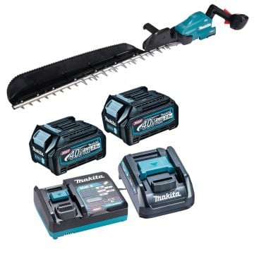 Makita UH014GD201 40v Max XGT 750mm Cordless Brushless Hedge Trimmer Inc 2x 2.5Ah Batts
