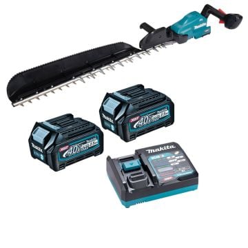 Makita UH014GD202 40v Max XGT 750mm Cordless Brushless Hedge Trimmer Inc 2x 2.5Ah Batts