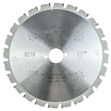 Metabo 628009000 Power Cut Wood - Professional 216mm x 30mm Circular Saw Blade 24T