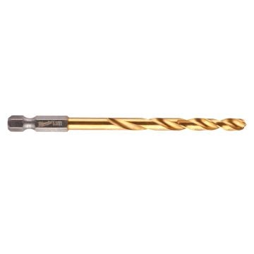 Milwaukee SHOCKWAVE Red Hex HSS-G Titanium Drill Bit 5.5mm x 104mm 48894764